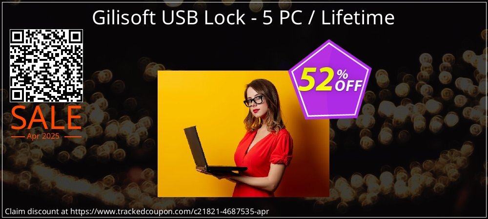 Gilisoft USB Lock - 5 PC / Lifetime coupon on National Walking Day sales