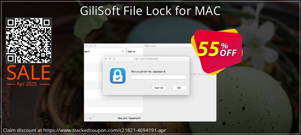 GiliSoft File Lock for MAC coupon on World Party Day offering sales