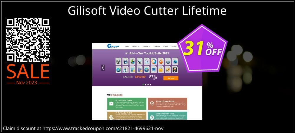 Gilisoft Video Cutter Lifetime coupon on World Party Day promotions