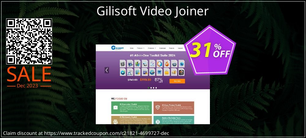 Gilisoft Video Joiner coupon on April Fools' Day super sale