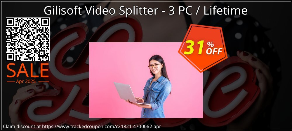 Gilisoft Video Splitter - 3 PC / Lifetime coupon on Working Day sales