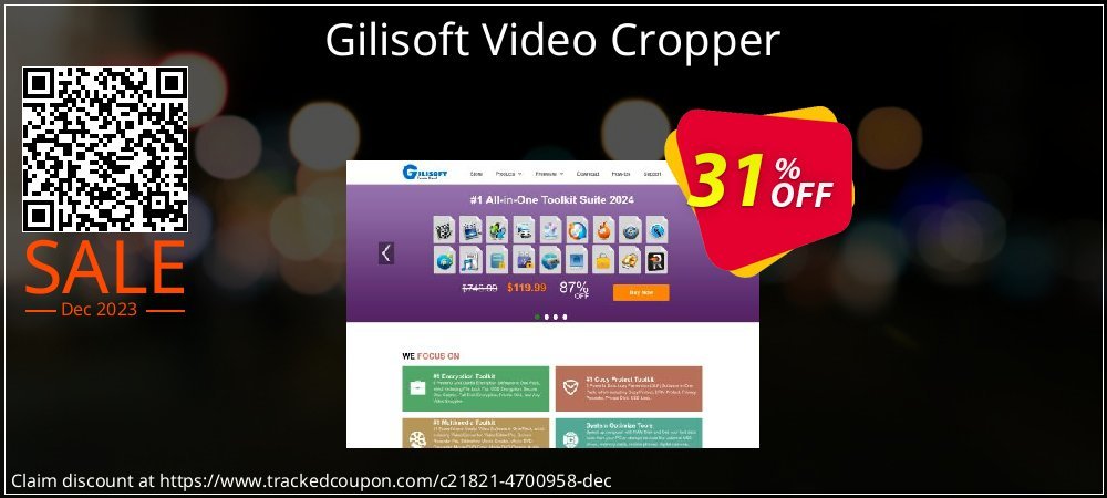 Gilisoft Video Cropper coupon on Easter Day offering discount
