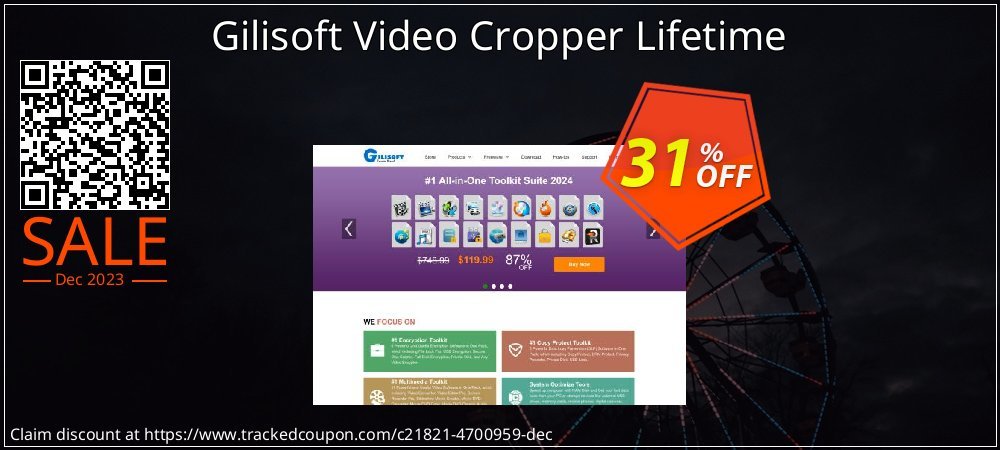 Gilisoft Video Cropper Lifetime coupon on Tell a Lie Day offering sales