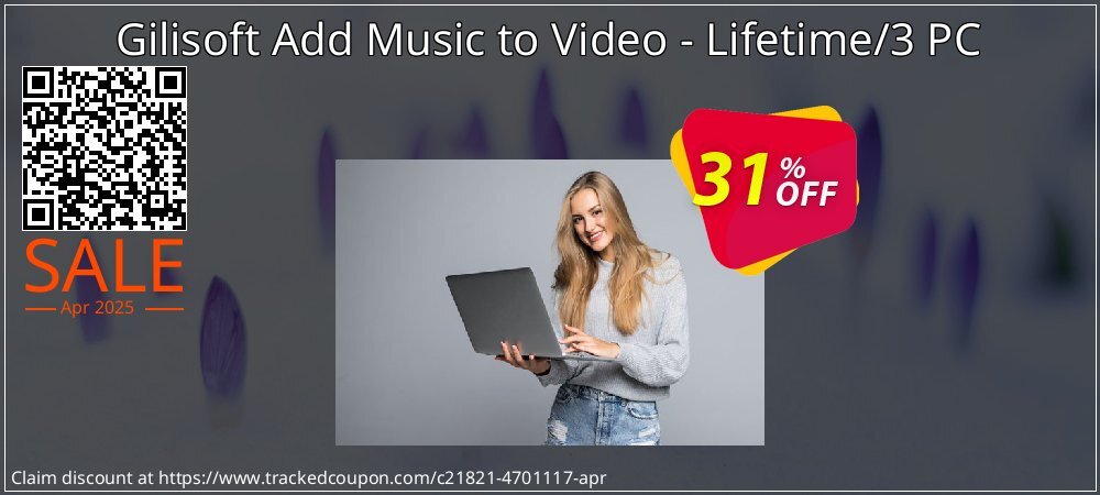 Gilisoft Add Music to Video - Lifetime/3 PC coupon on April Fools' Day deals