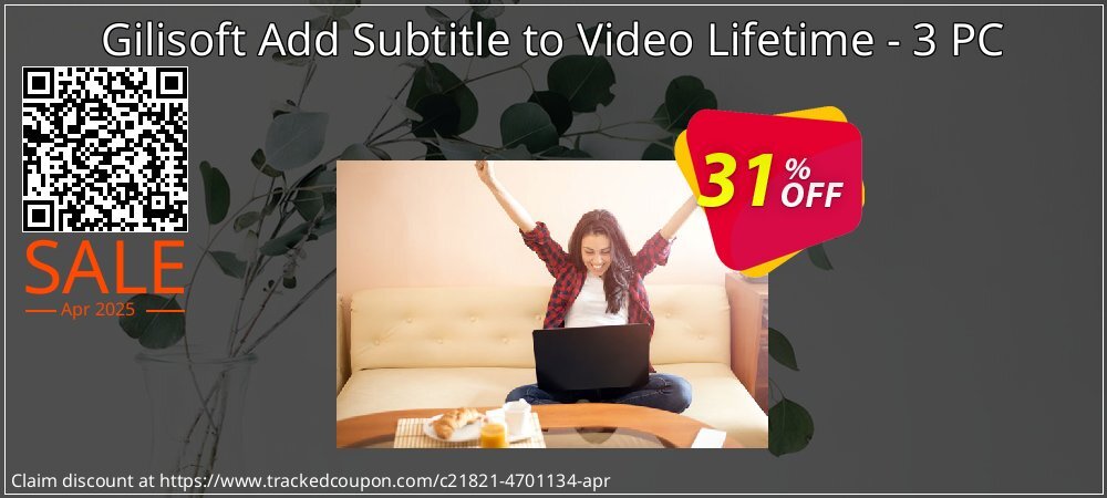 Gilisoft Add Subtitle to Video Lifetime - 3 PC coupon on Tell a Lie Day sales