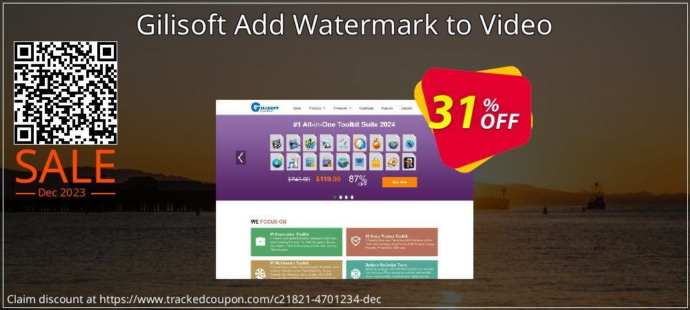 Gilisoft Add Watermark to Video coupon on World Password Day offer