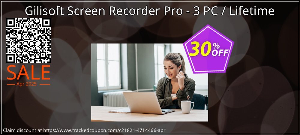 Gilisoft Screen Recorder Pro - 3 PC / Lifetime coupon on World Party Day discount