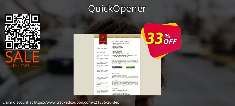 QuickOpener coupon on World Party Day offering discount