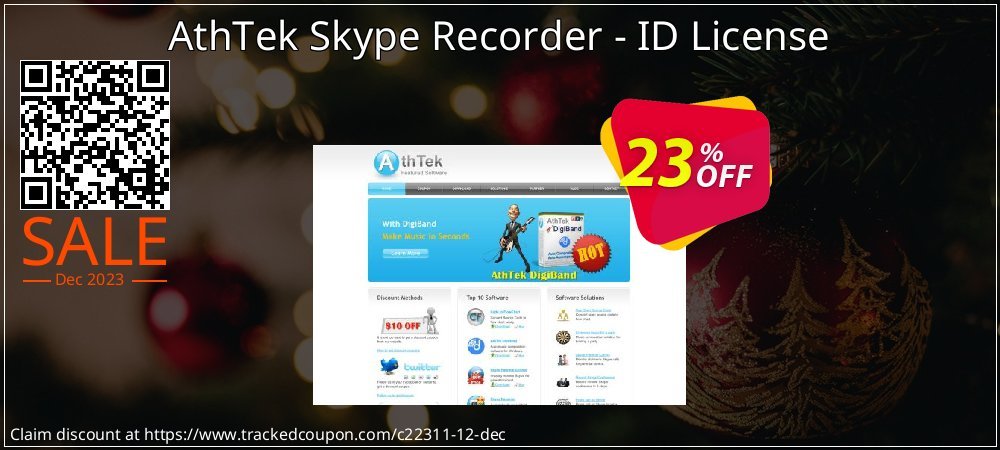 AthTek Skype Recorder - ID License coupon on World Smile Day offer