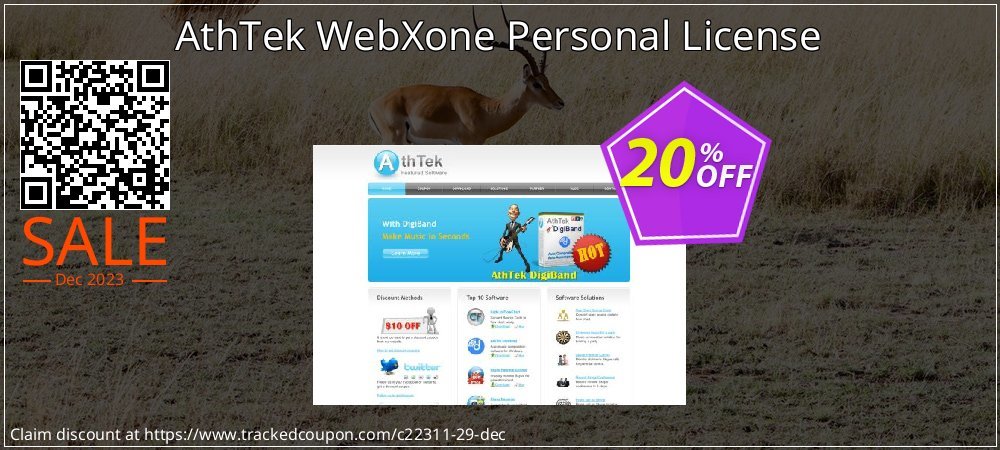 AthTek WebXone Personal License coupon on Navy Day deals