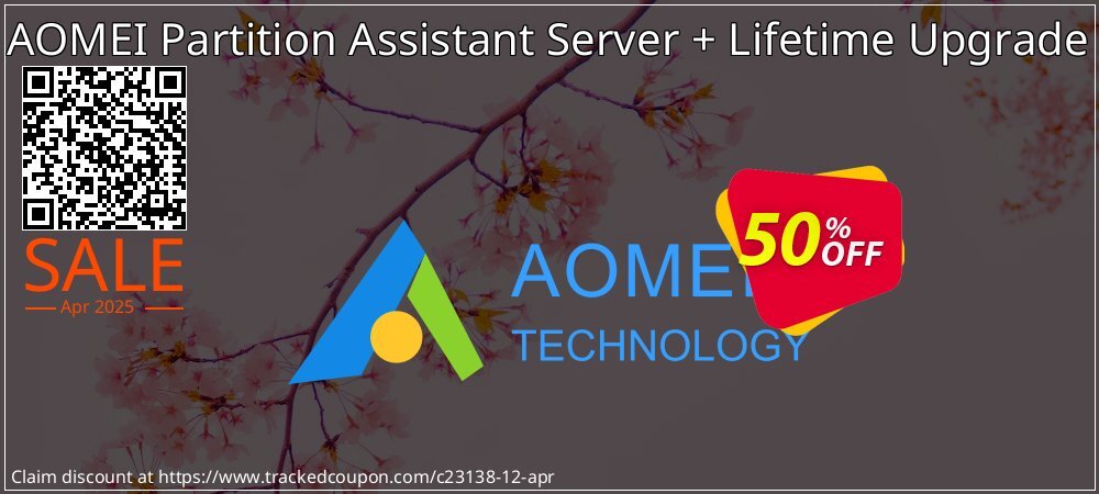 AOMEI Partition Assistant Server + Lifetime Upgrade coupon on April Fools' Day offering discount