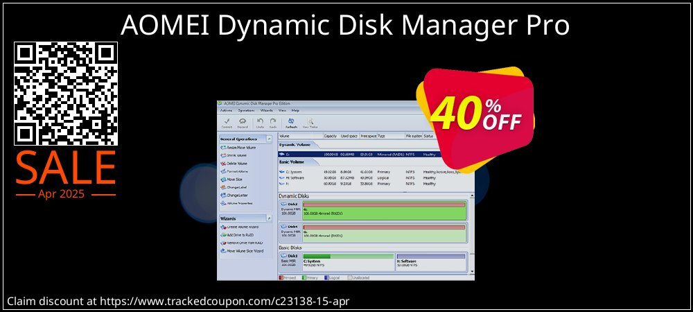 AOMEI Dynamic Disk Manager Pro coupon on National Walking Day discounts