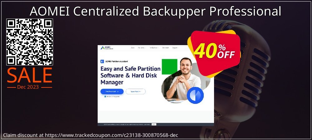 AOMEI Centralized Backupper Professional coupon on Easter Day offer