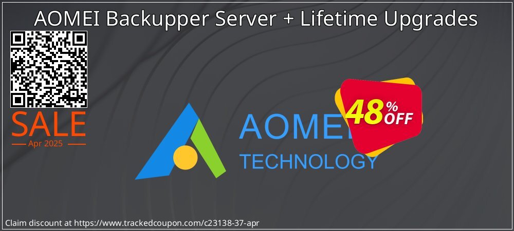 AOMEI Backupper Server + Lifetime Upgrades coupon on National Memo Day discount