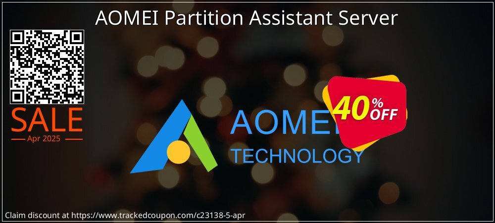 AOMEI Partition Assistant Server coupon on National Walking Day super sale