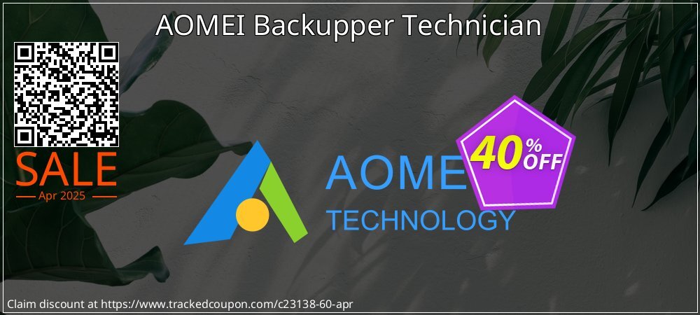 AOMEI Backupper Technician coupon on National Walking Day discounts