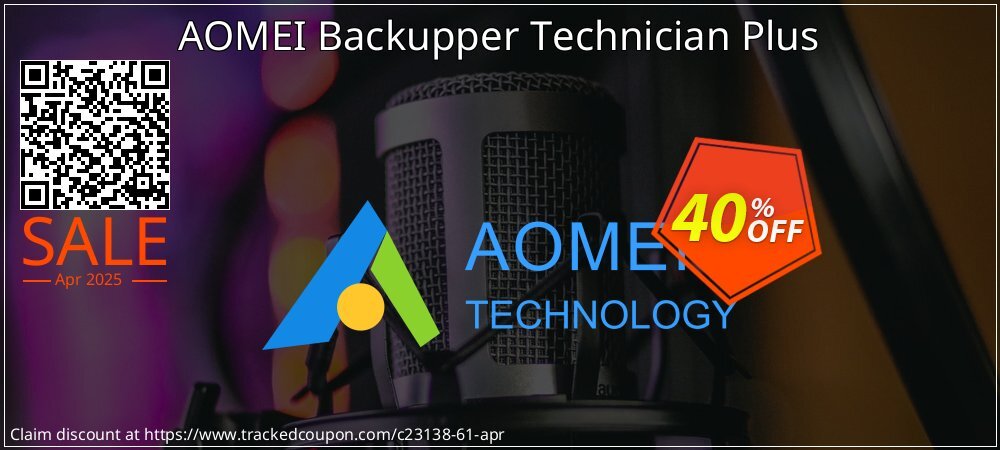 AOMEI Backupper Technician Plus coupon on National Loyalty Day sales