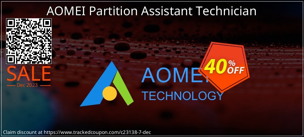 AOMEI Partition Assistant Technician coupon on Christmas & New Year discounts