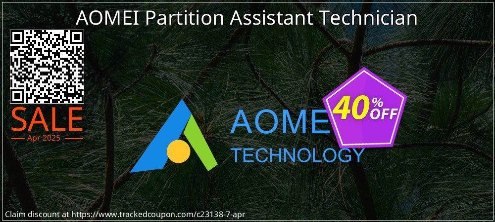 AOMEI Partition Assistant Technician coupon on Working Day sales