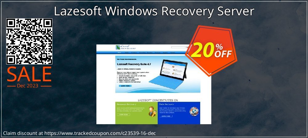 Lazesoft Windows Recovery Server coupon on World Party Day offering discount