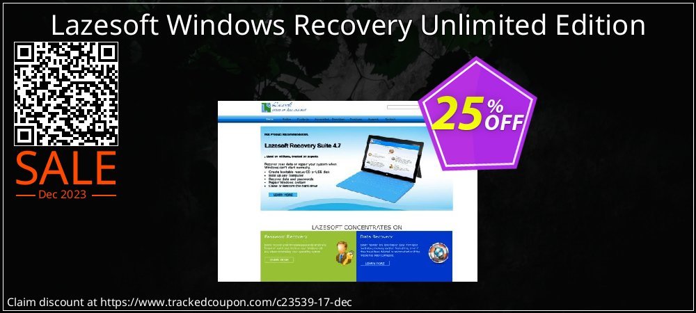Lazesoft Windows Recovery Unlimited Edition coupon on April Fools' Day offering sales