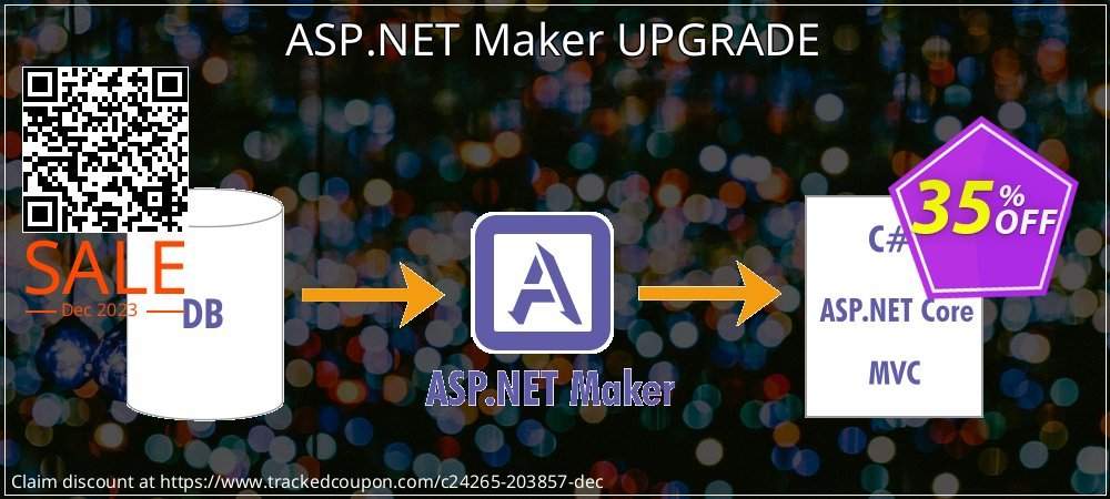 ASP.NET Maker UPGRADE coupon on Working Day offer