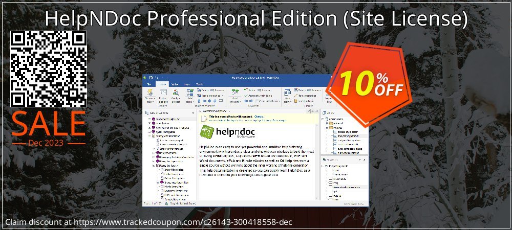 HelpNDoc Professional Edition - Site License  coupon on Virtual Vacation Day super sale