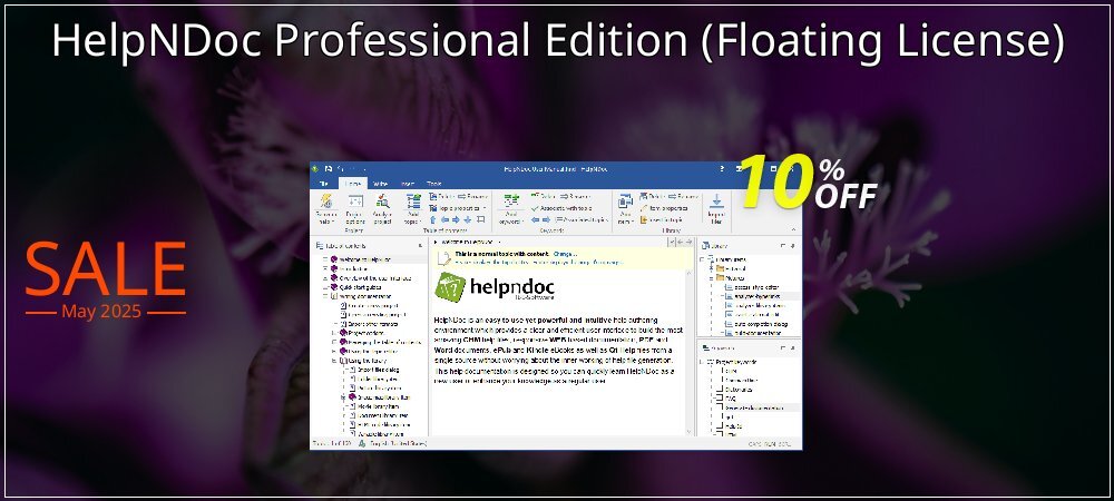 HelpNDoc Professional Edition - Floating License  coupon on Mother Day discounts