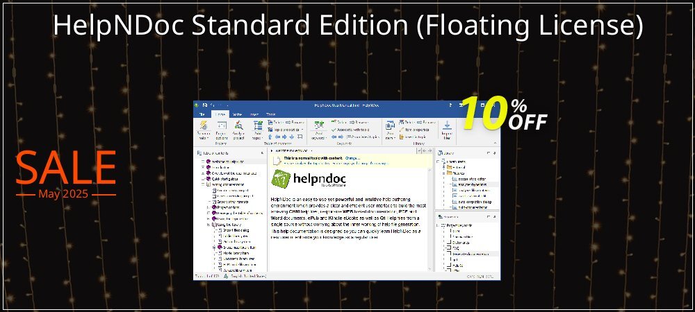 HelpNDoc Standard Edition - Floating License  coupon on World Party Day discounts