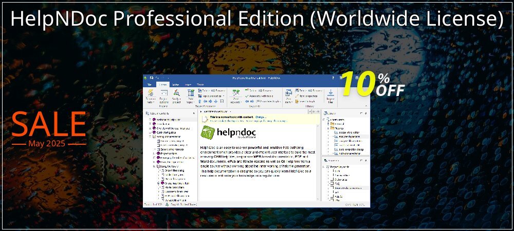 HelpNDoc Professional Edition - Worldwide License  coupon on World Party Day sales