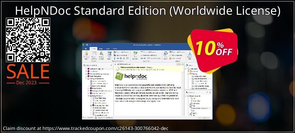 HelpNDoc Standard Edition - Worldwide License  coupon on April Fools' Day deals