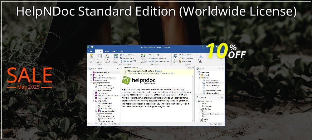 HelpNDoc Standard Edition - Worldwide License  coupon on April Fools' Day deals