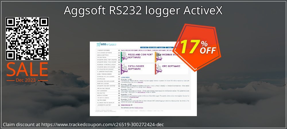 Aggsoft RS232 logger ActiveX coupon on Tell a Lie Day offering discount