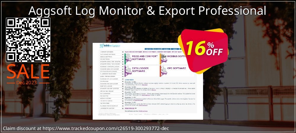 Aggsoft Log Monitor & Export Professional coupon on Working Day offering sales