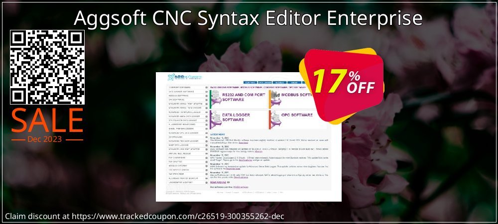 Aggsoft CNC Syntax Editor Enterprise coupon on Working Day discounts