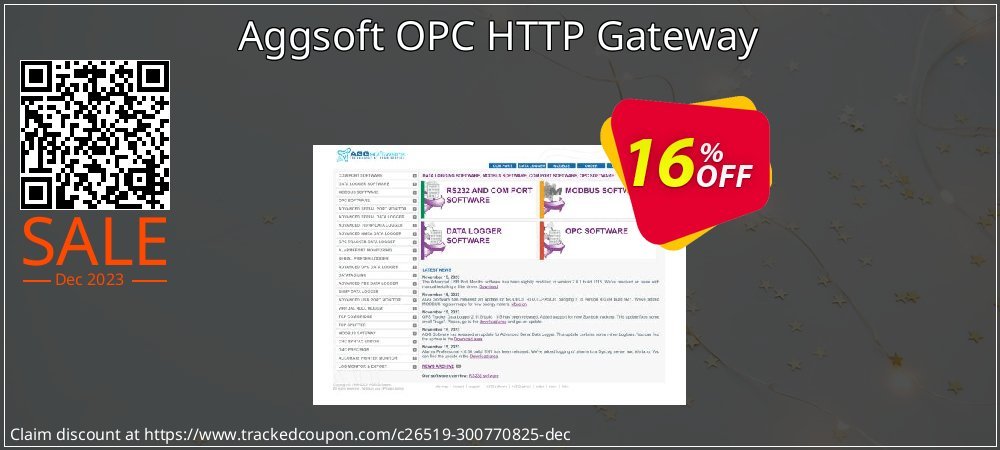 Aggsoft OPC HTTP Gateway coupon on Mother Day offering discount