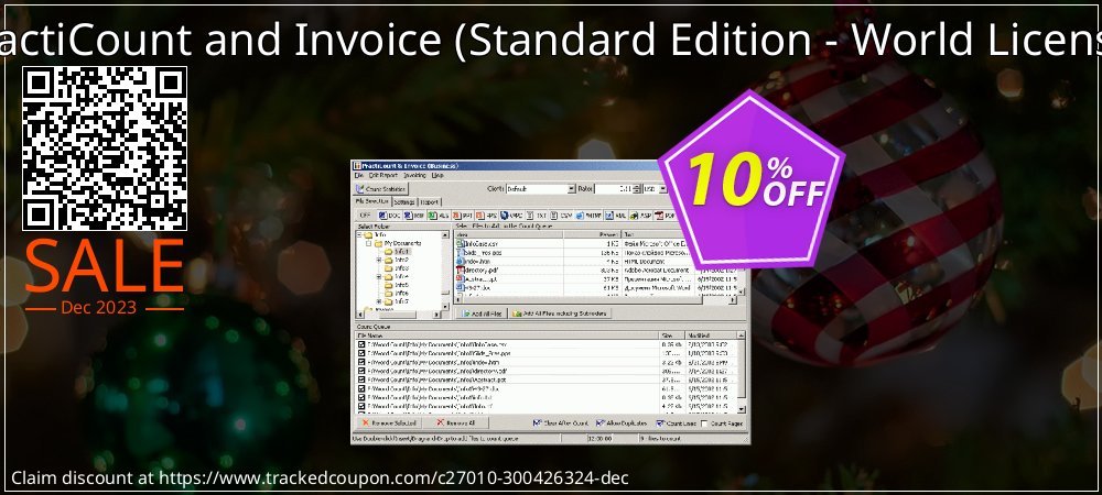 PractiCount and Invoice - Standard Edition - World License  coupon on National Smile Day deals