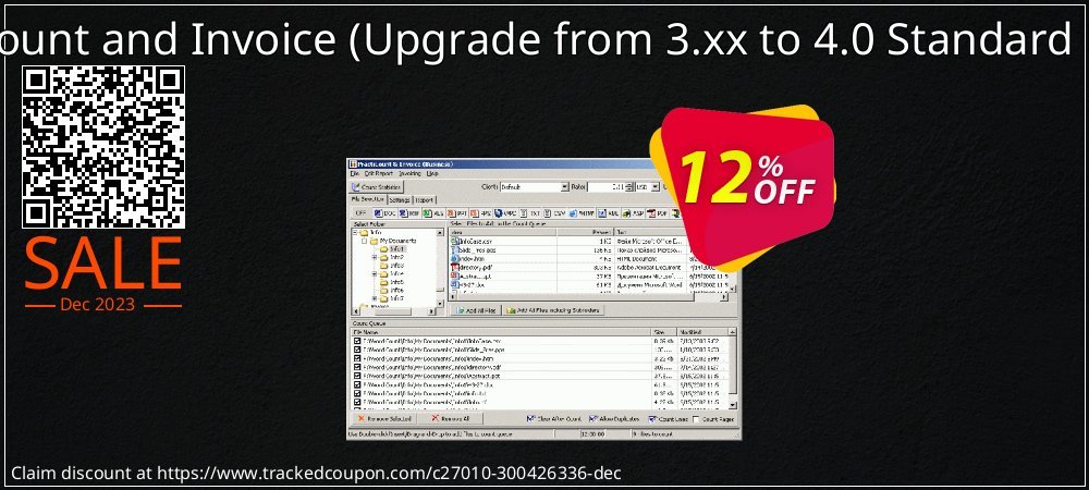 PractiCount and Invoice - Upgrade from 3.xx to 4.0 Standard Edition  coupon on National Loyalty Day offering discount
