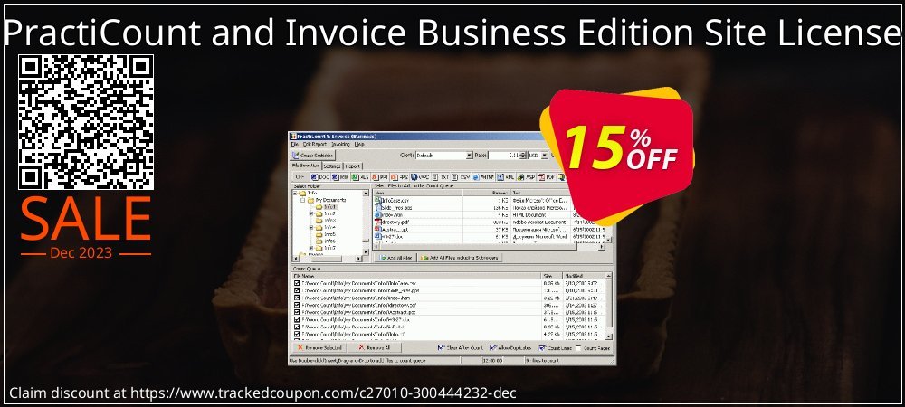 PractiCount and Invoice Business Edition Site License coupon on Working Day promotions