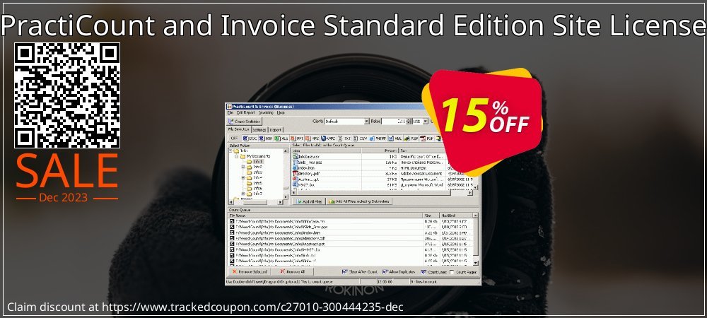 PractiCount and Invoice Standard Edition Site License coupon on World Backup Day sales