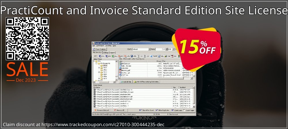 PractiCount and Invoice Standard Edition Site License coupon on National Walking Day deals