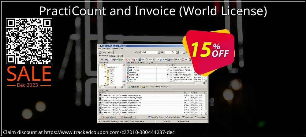 PractiCount and Invoice - World License  coupon on April Fools' Day discount