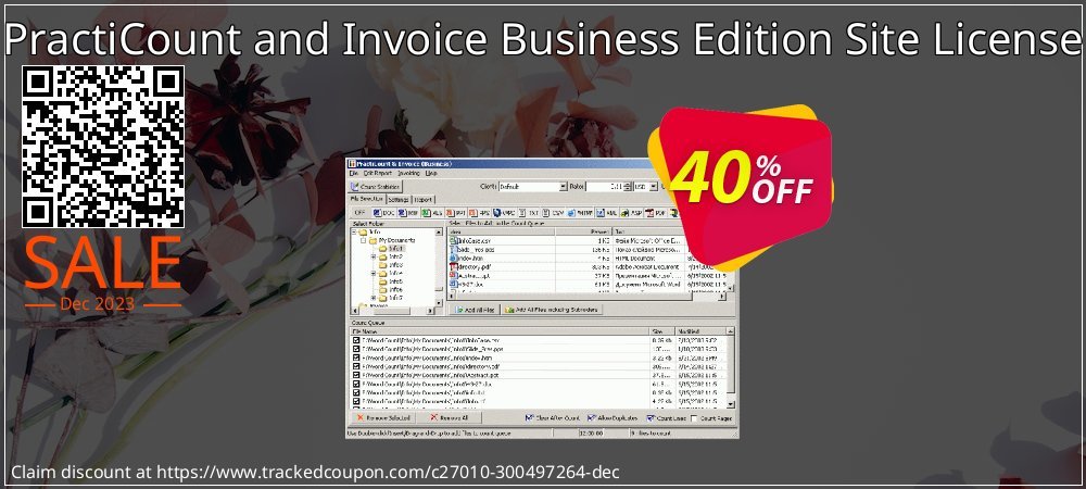 PractiCount and Invoice Business Edition Site License coupon on Tell a Lie Day offer