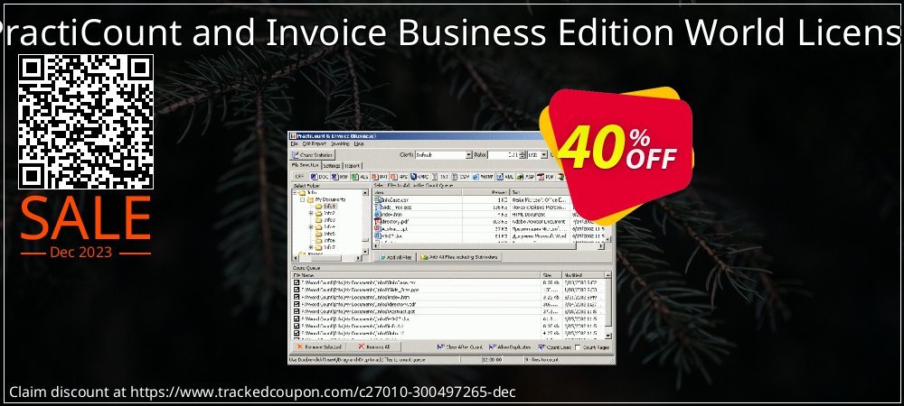 PractiCount and Invoice Business Edition World License coupon on National Walking Day discount