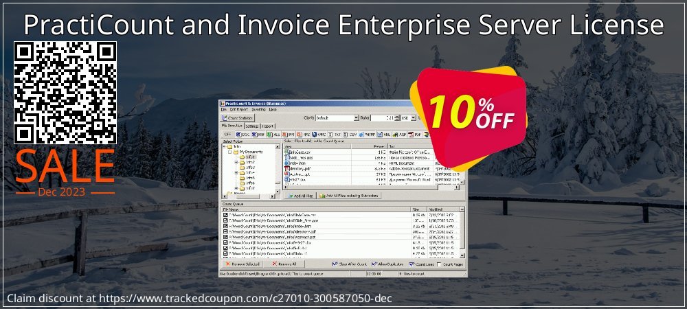 PractiCount and Invoice Enterprise Server License coupon on World Backup Day discount