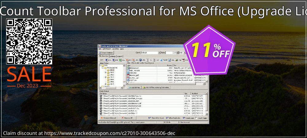 PractiCount Toolbar Professional for MS Office - Upgrade License  coupon on National Loyalty Day offering discount
