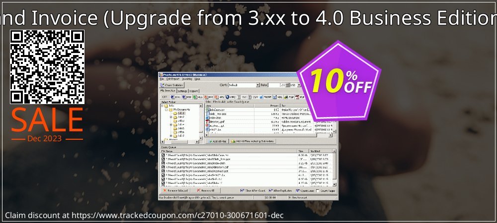 PractiCount and Invoice - Upgrade from 3.xx to 4.0 Business Edition Site License  coupon on World Party Day sales