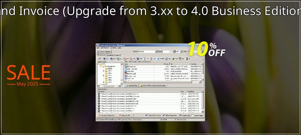 PractiCount and Invoice - Upgrade from 3.xx to 4.0 Business Edition Site License  coupon on National Loyalty Day deals