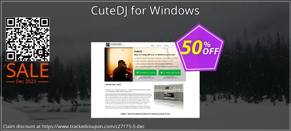 CuteDJ for Windows coupon on National Walking Day offer