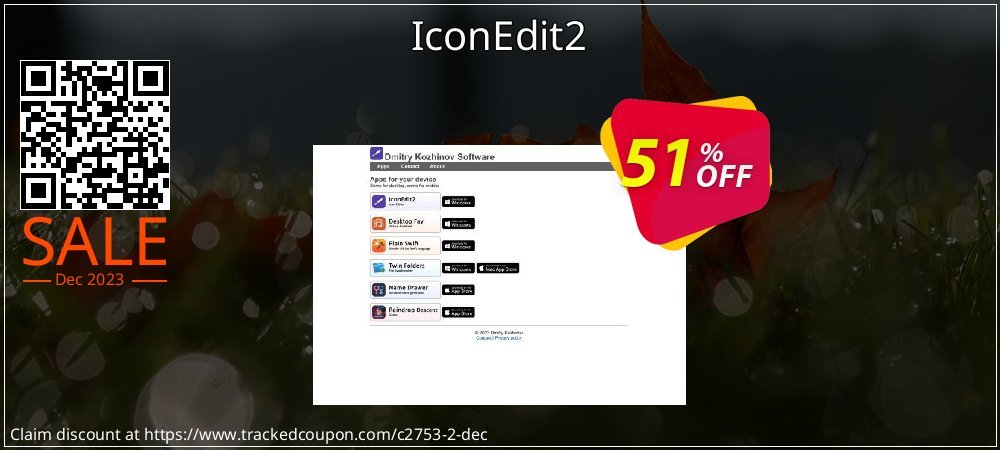 IconEdit2 coupon on April Fools' Day discount